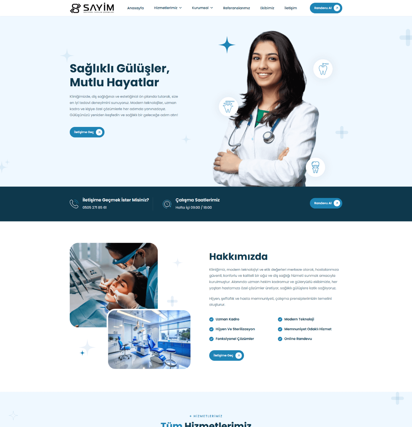 Sağlık Temalı Kurumsal Yazılım